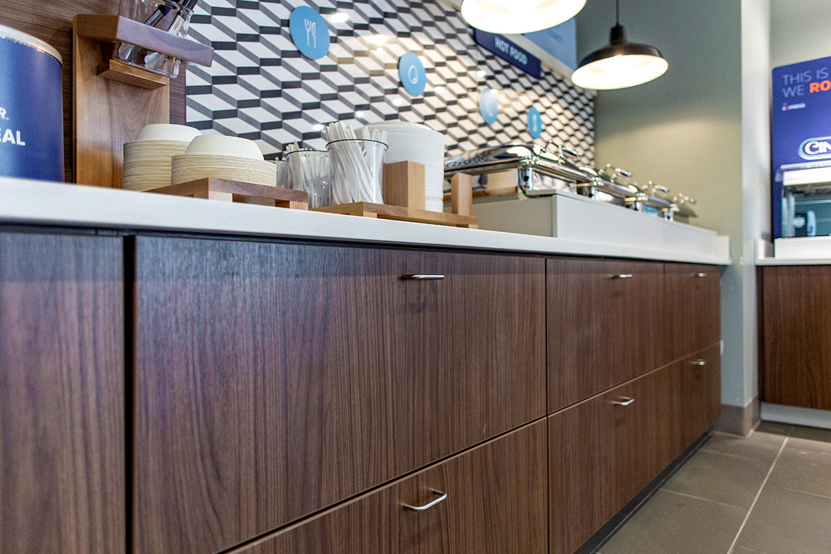 cafeteria cabinetry laminate close-up